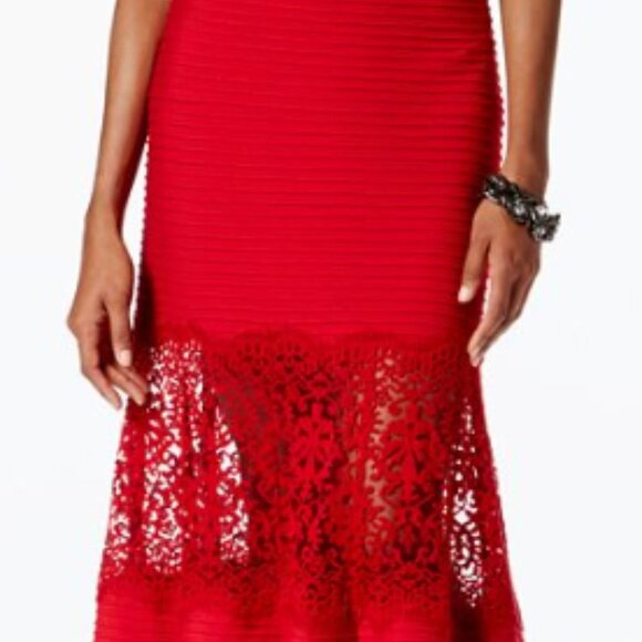 Tasdashi Shoji red full length dress - Picture 3 of 10